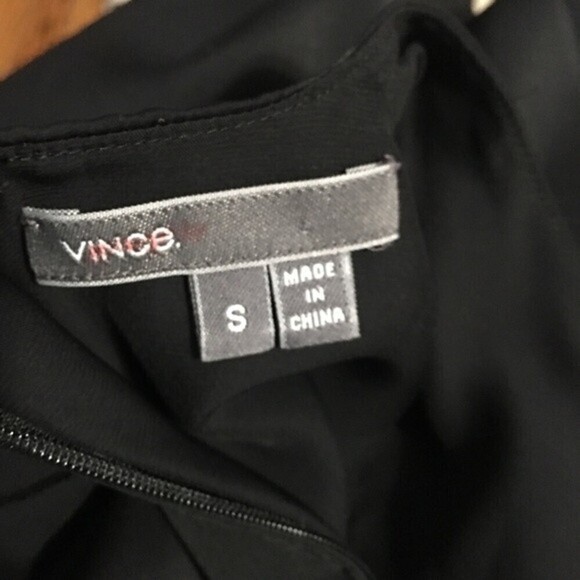 VINCE Black Drawstring Dress size S - Picture 12 of 12